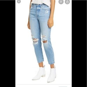 Frame Le Garson distressed jeans